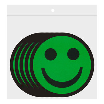 Scrum Smiley Magneten 5cm Groen Zakje