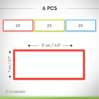 2DOBOARD Included Title Magnets