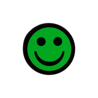 Smiley Magneet 2,5 cm Groen