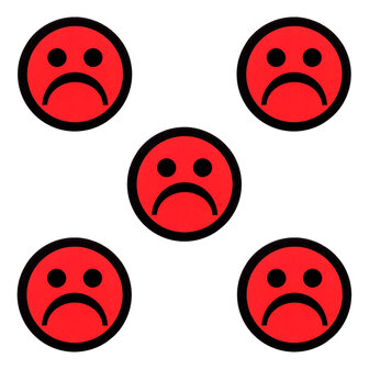 Scrum Smiley Magneten 2,5 cm Rood 5