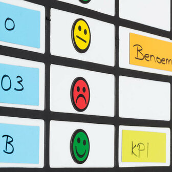 Scrum Smiley magneten 2,5 cm rood