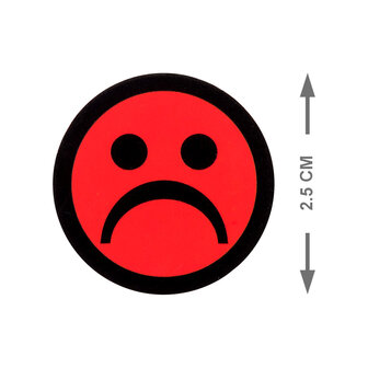 Scrum Smiley magneet 2,5 cm Rood Maat