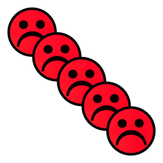 Scrum Smiley Magneten Rood 5 cm Diagonaal