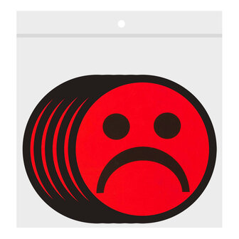 Scrum Smiley Magneten 5cm Rood Zakje
