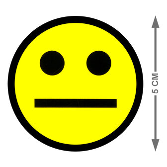 Scrum Smiley Magneet 5cm Geel Maat