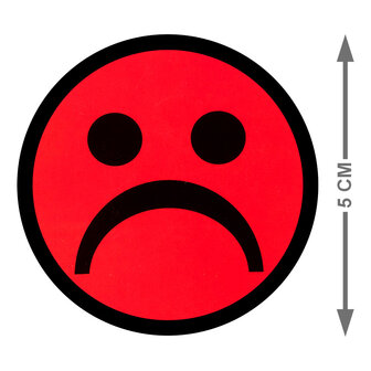 Scrum Smiley Magneet Rood 5 cm Maat