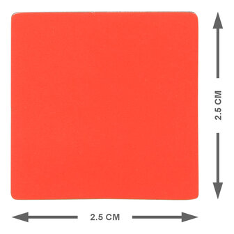 Vierkant Magneet 2,5 cm Rood