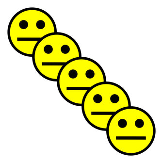 Scrum Smiley Magneet 5 cm Geel Diagonaal