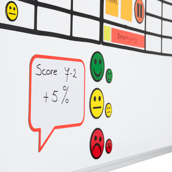 Scrumboard Smiley Magneten