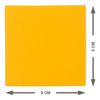Vierkant 5 cm Magneet Oranje