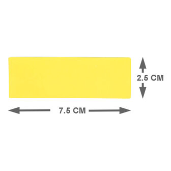 Balk Magneet 7,5 cm Geel