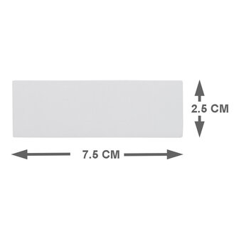 Balk Magneet 7,5 cm Grijs