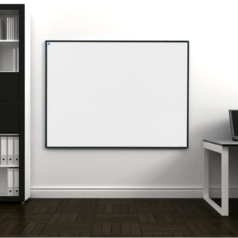 Whiteboard Zwart Frame Lifestyle