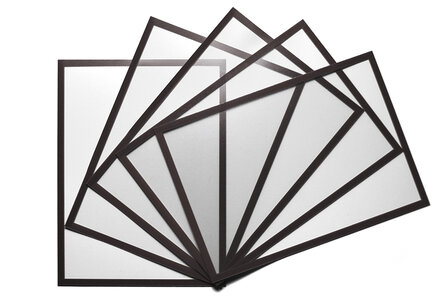 5 Magnetische insteekhoezen Zwart