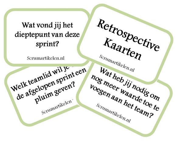 Scrum Agile Retrospective Kaarten - Scrumartikelen.nl