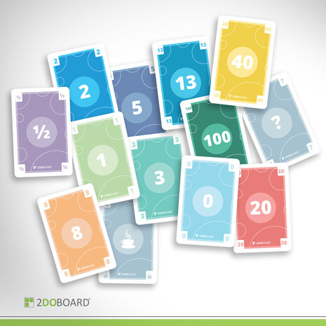 2DOBOARD Agile Scrum Planning Poker Cards