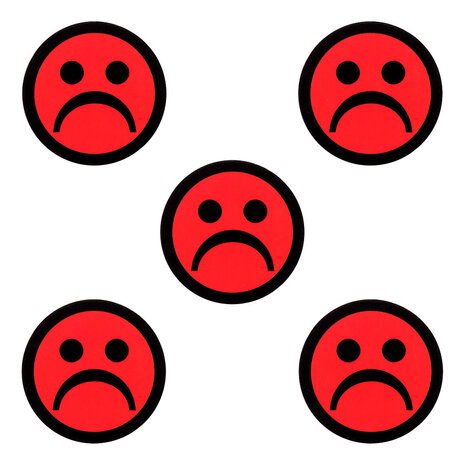 Scrum Smiley Magneten 2,5 cm Rood 5