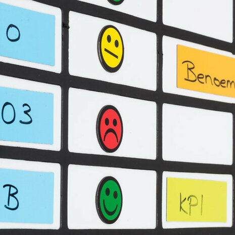 Scrum Smiley magneten 2,5 cm rood