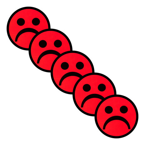 Scrum Smiley Magneten Rood 5 cm Diagonaal