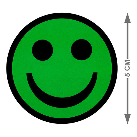 Scrum Smiley Magneet 5 cm Groen Maat