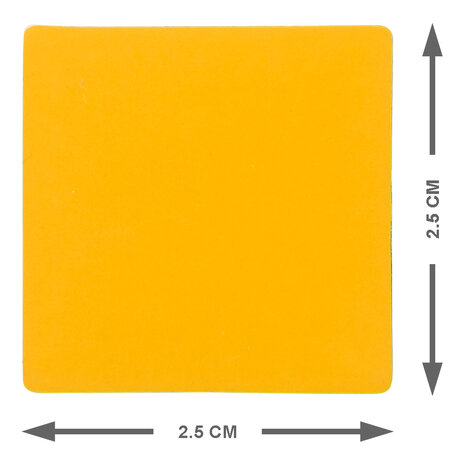 Vierkant Magneet 2,5 cm Oranje
