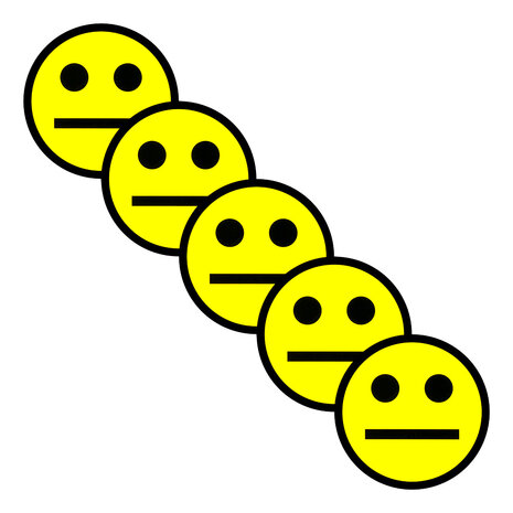 Scrum Smiley Magneet 5 cm Geel Diagonaal