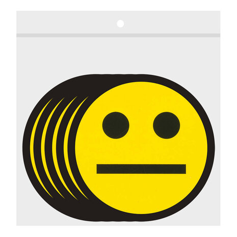 Scrum Smiley Magneten 5 cm Geel Zakje