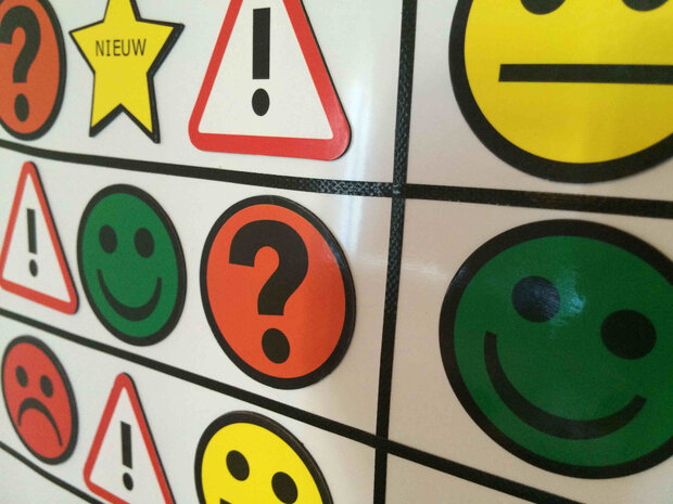 Scrumbord Smiley Magneten