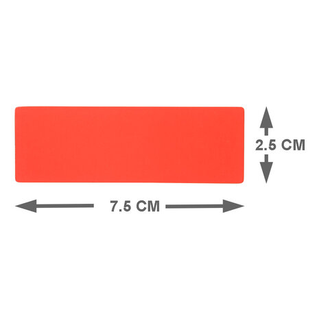 Balk Magneet 7,5 cm Rood