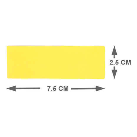 Balk Magneet 7,5 cm Geel