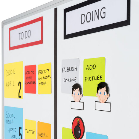 Scrumbord met magneten 1