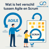 Wat is het verschil tussen Agile en Scrum? Wat is het verschil tussen Agile en Scrum?