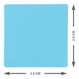 Vierkant Magneet 2,5 cm Blauw