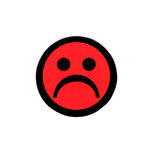 5 Rode Smiley Magneten 2,5 cm