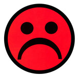 5 Rode Smiley Magneten 5 cm