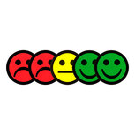 5 Smiley Magneten Mix 2,5 cm