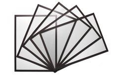 5 Magnetische insteekhoezen A4 Zwart